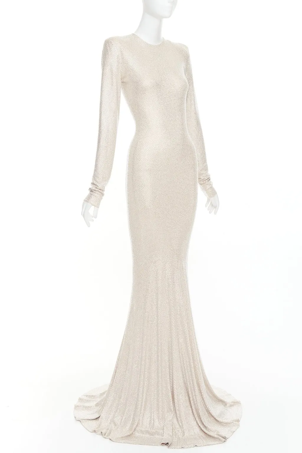 Alexandre Vauthier Beige Viscose Dress Beige Viscose Very good - Front View
