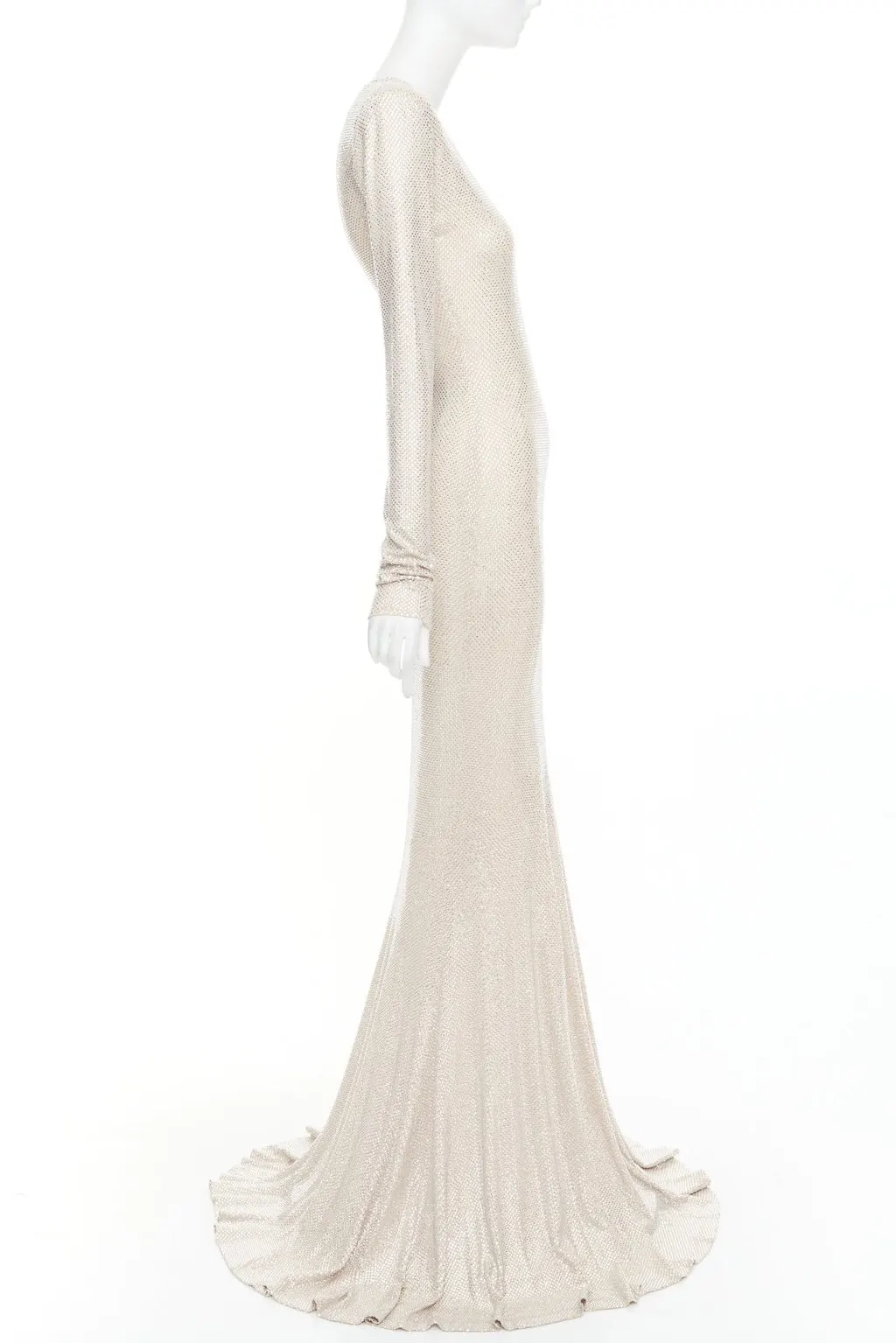 Alexandre Vauthier Beige Viscose Dress Beige Viscose Very good - Model View