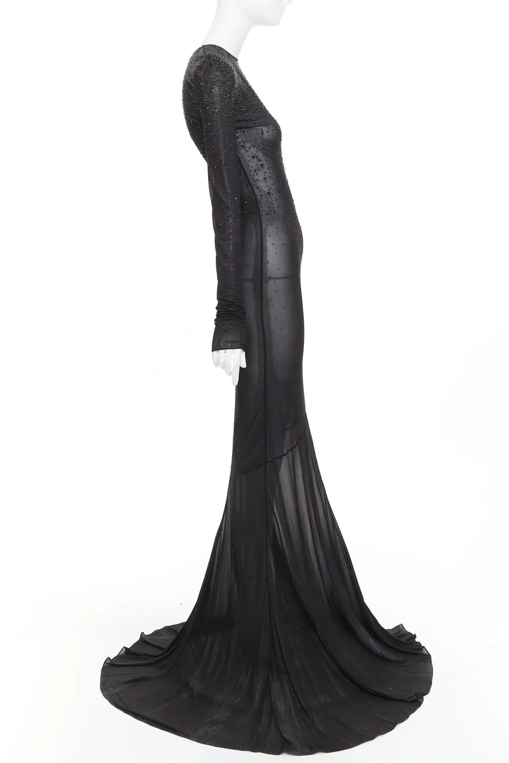 Alexandre Vauthier Black Viscose Dress Black Viscose Good - Model View