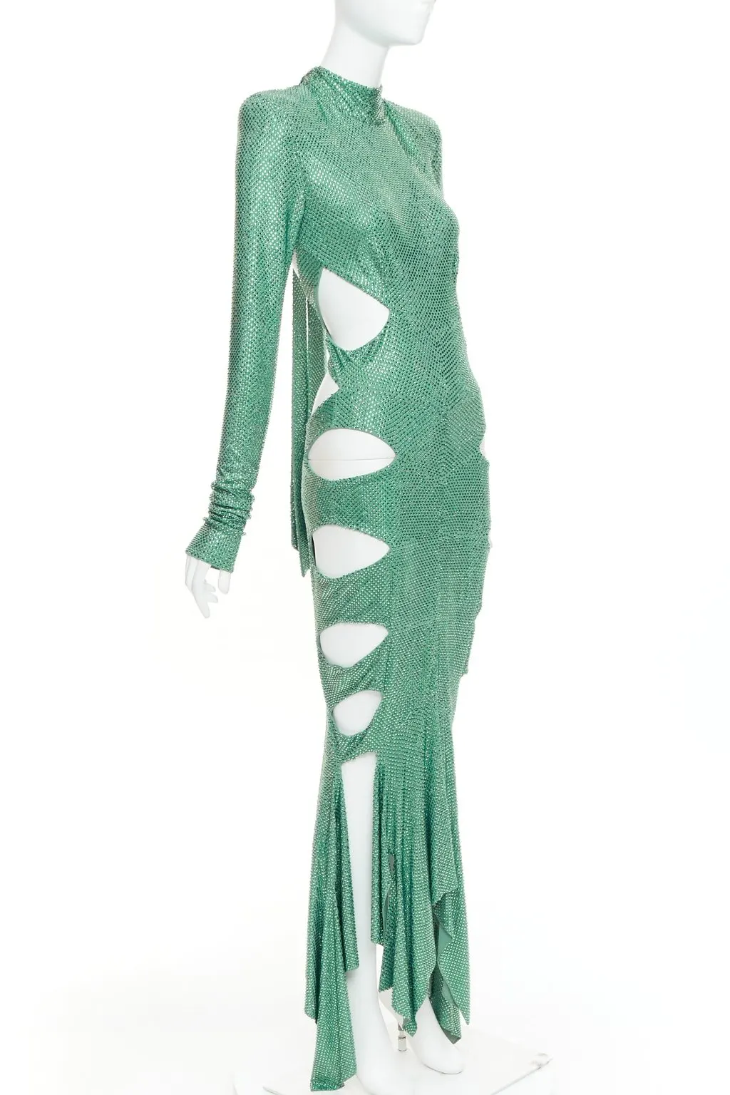 Alexandre Vauthier Green Dress Green Very good - Front View
