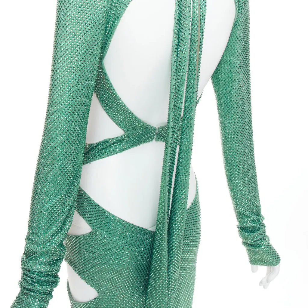Alexandre Vauthier Green Dress Green Very good - Back View