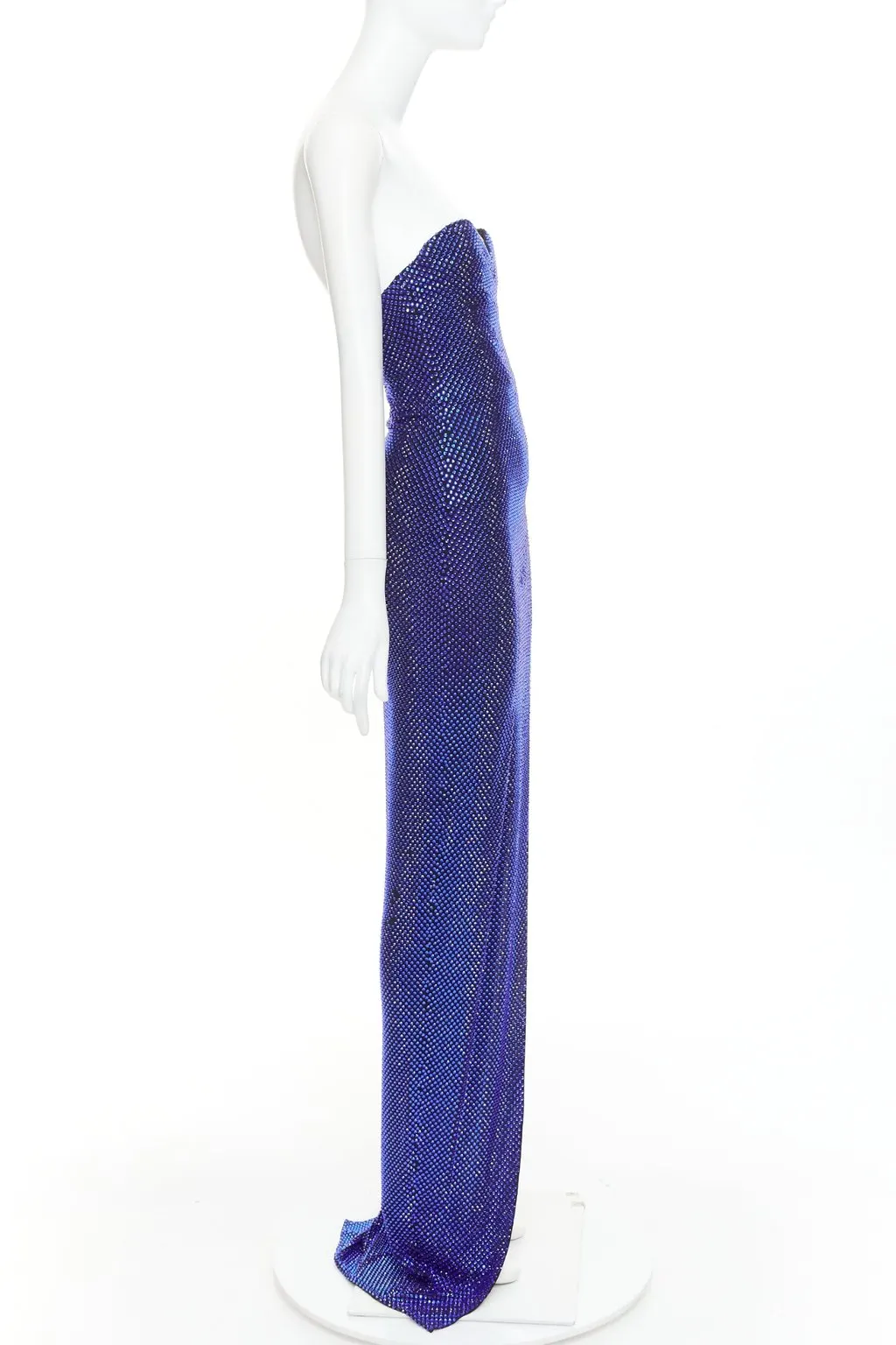 Alexandre Vauthier Blue Dress Blue Good - Model View