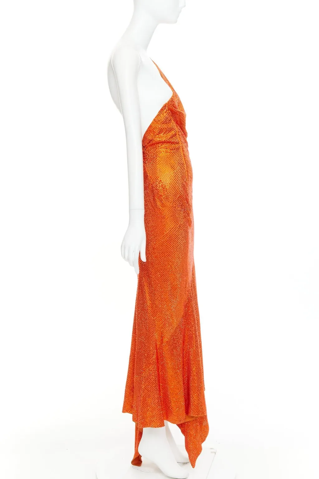 Alexandre Vauthier Orange Dress Orange Good - Model View