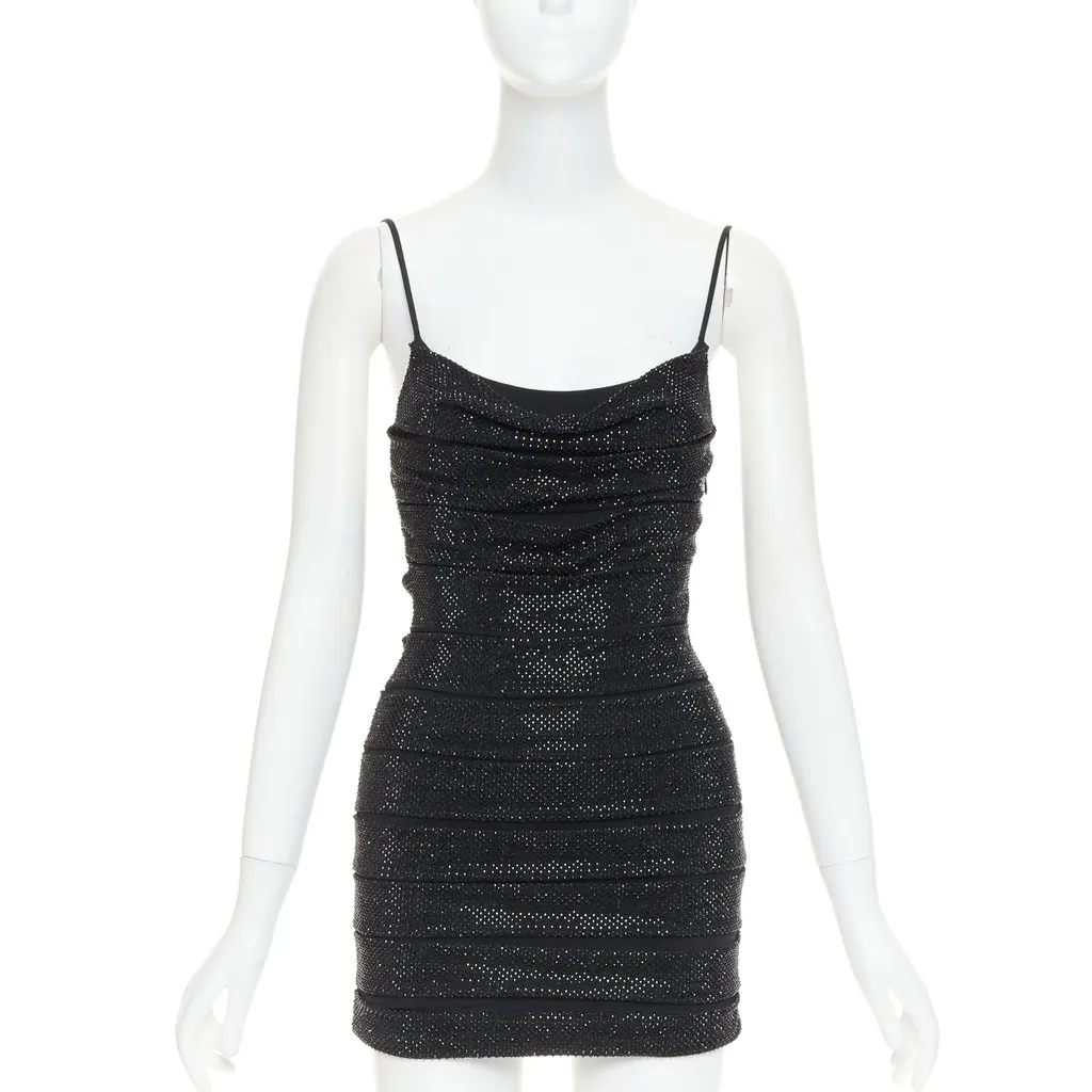 Alexandre Vauthier Black Viscose Dress Black Viscose Fair - Front View