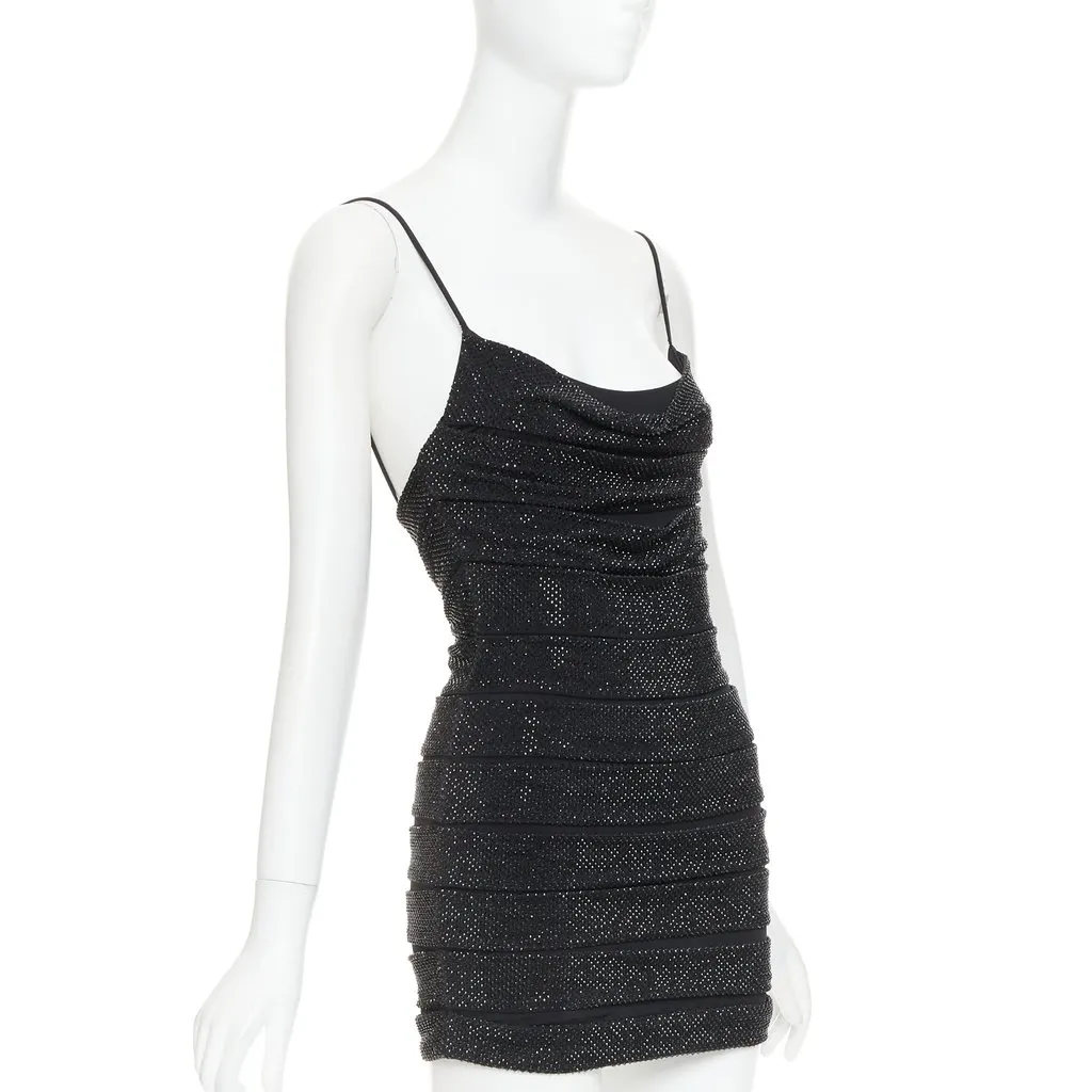 Alexandre Vauthier Black Viscose Dress Black Viscose Fair - Inside View
