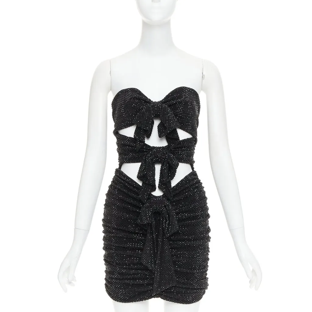 Alexandre Vauthier Black Viscose Dress Black Viscose Very good - Front View