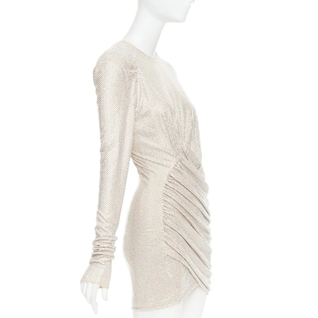 Alexandre Vauthier Beige Viscose Dress Beige Viscose Very good - Inside View