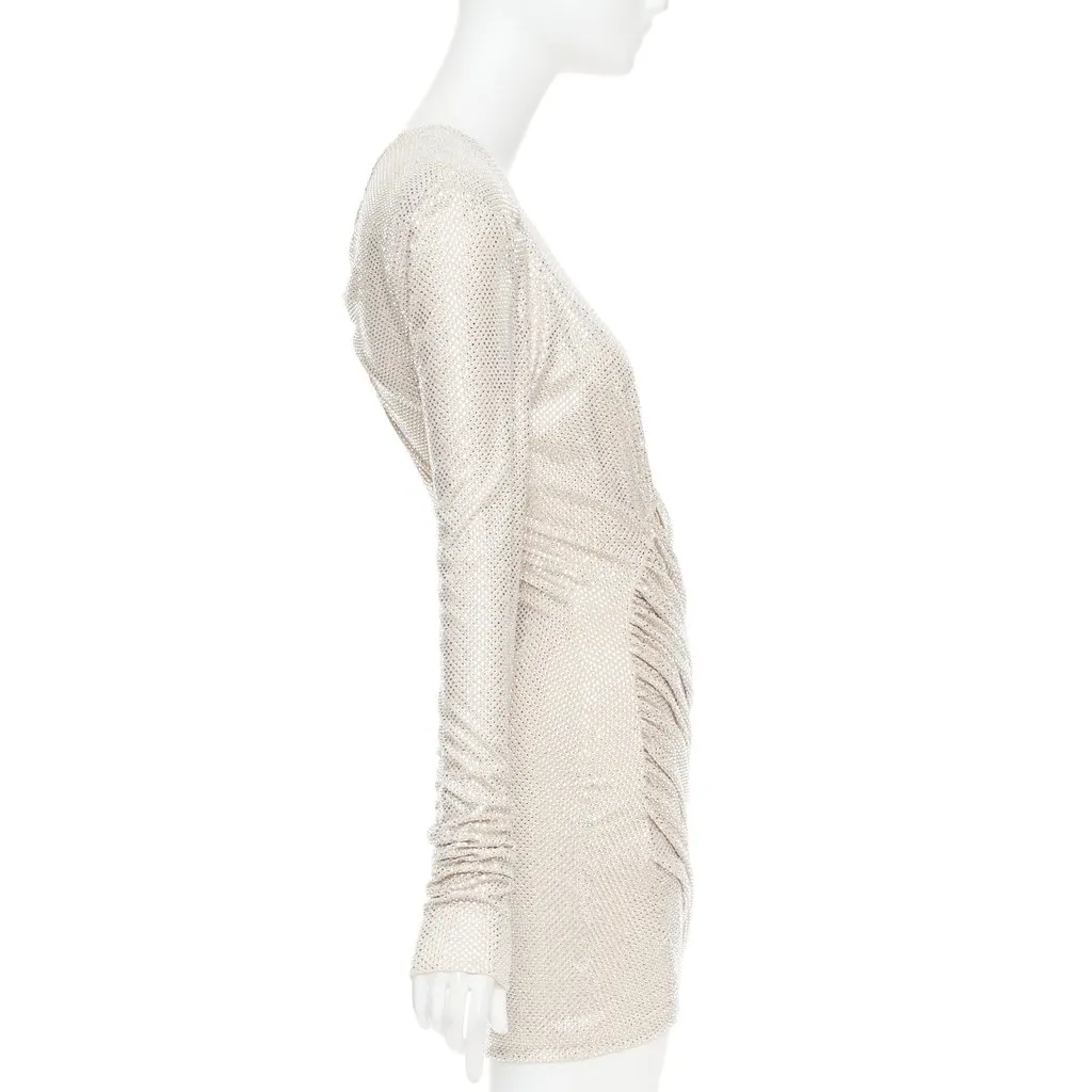 Alexandre Vauthier Beige Viscose Dress Beige Viscose Very good - Model View