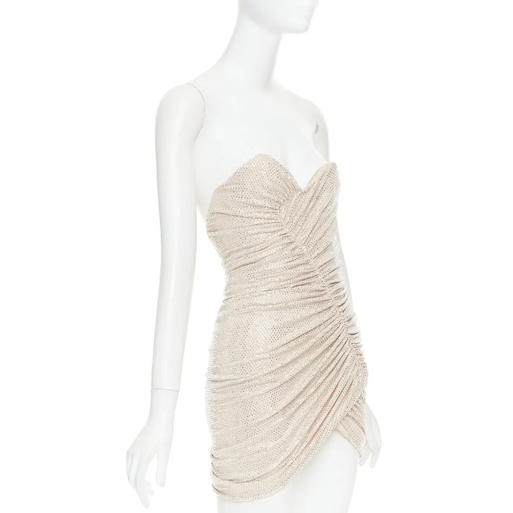 Alexandre Vauthier Beige Viscose Dress Beige Viscose Very good - Inside View