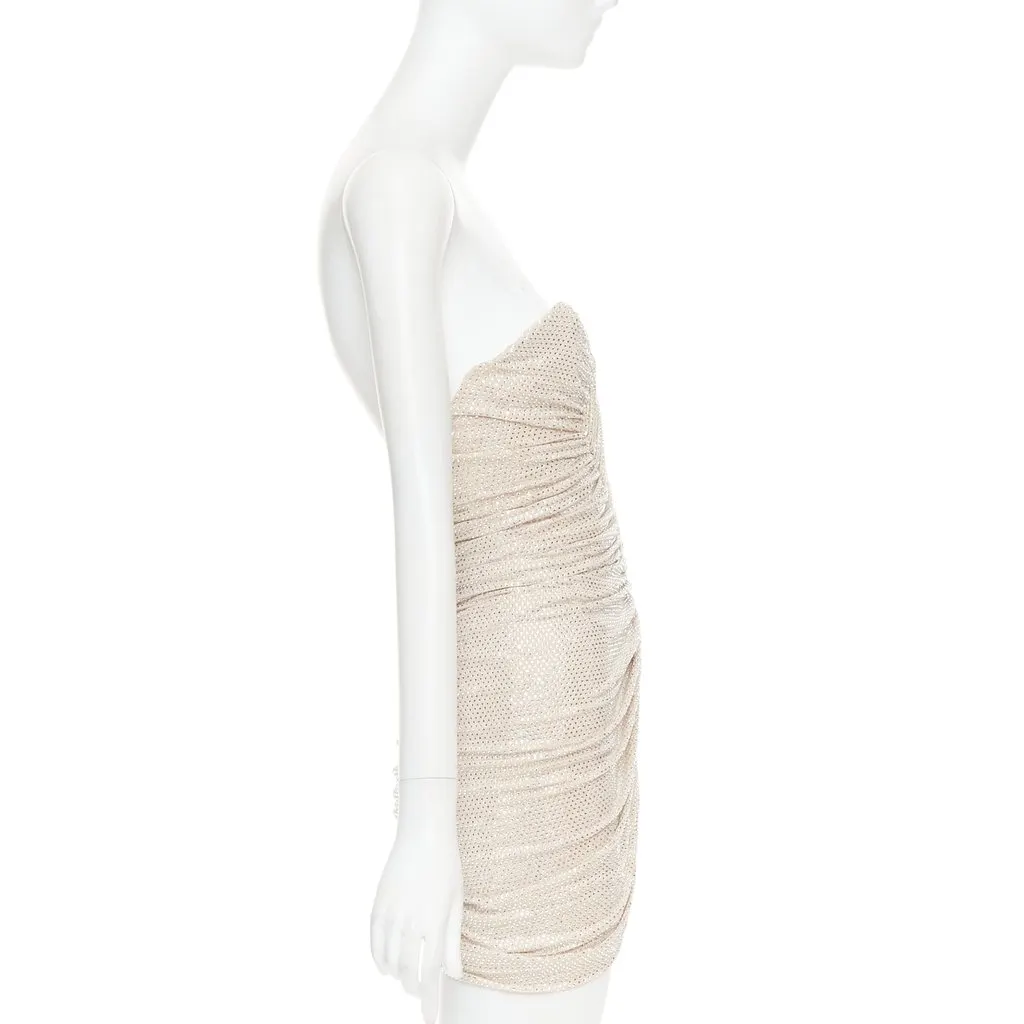 Alexandre Vauthier Beige Viscose Dress Beige Viscose Very good - Model View