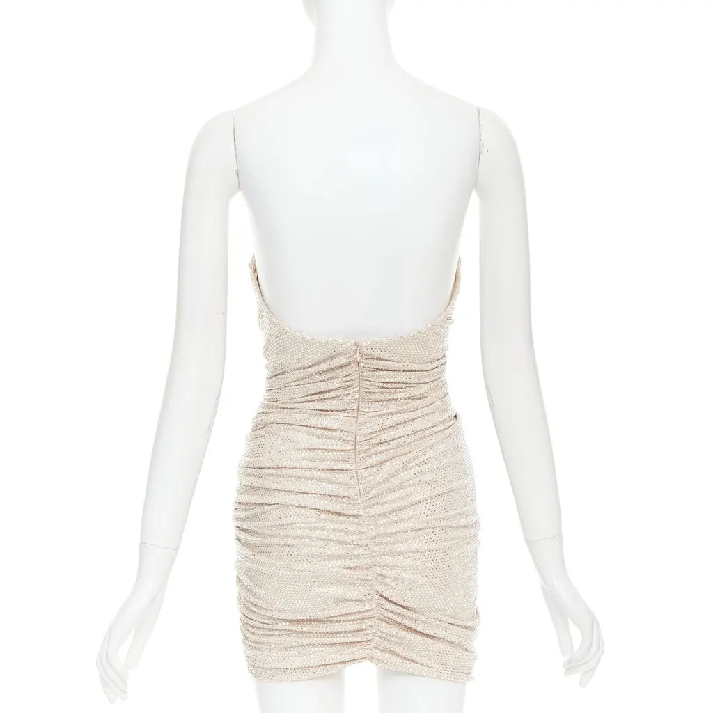 Alexandre Vauthier Beige Viscose Dress Beige Viscose Very good - Box View