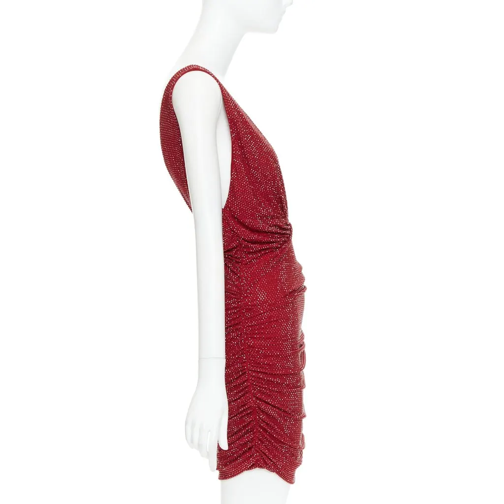 Alexandre Vauthier Red Viscose Dress Red Viscose Never worn, with tag - Model View