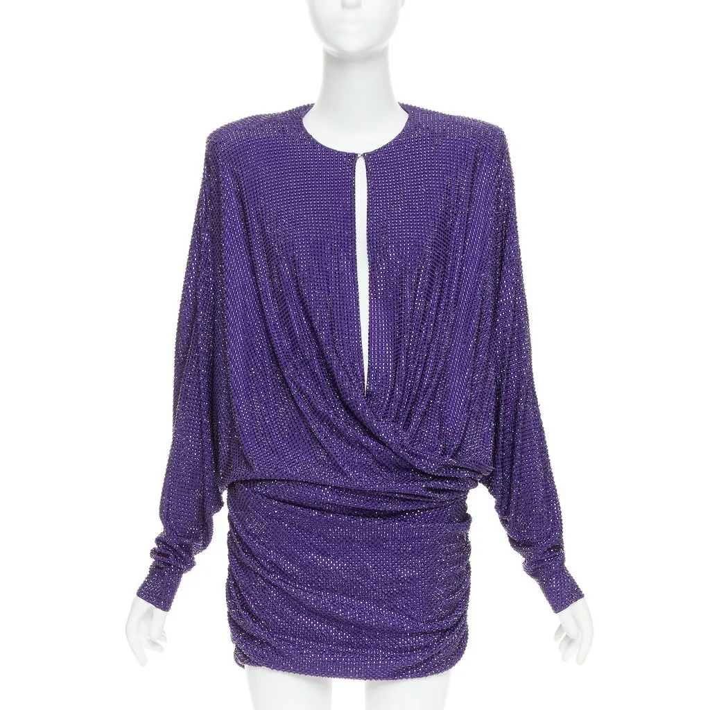 Alexandre Vauthier Purple Dress Purple Good - Front View