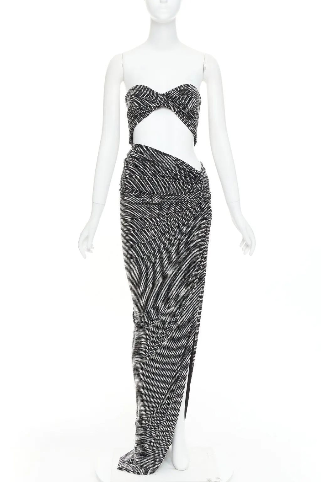 Alexandre Vauthier Silver Viscose Dress Silver Viscose Very good - Front View