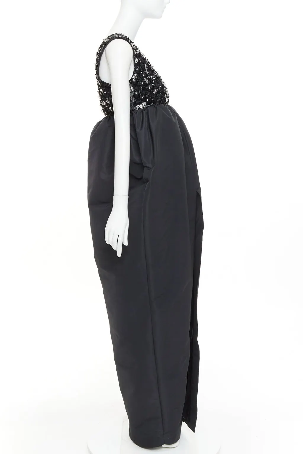 Alexandre Vauthier Black Silk Dress Black Silk Very good - Model View