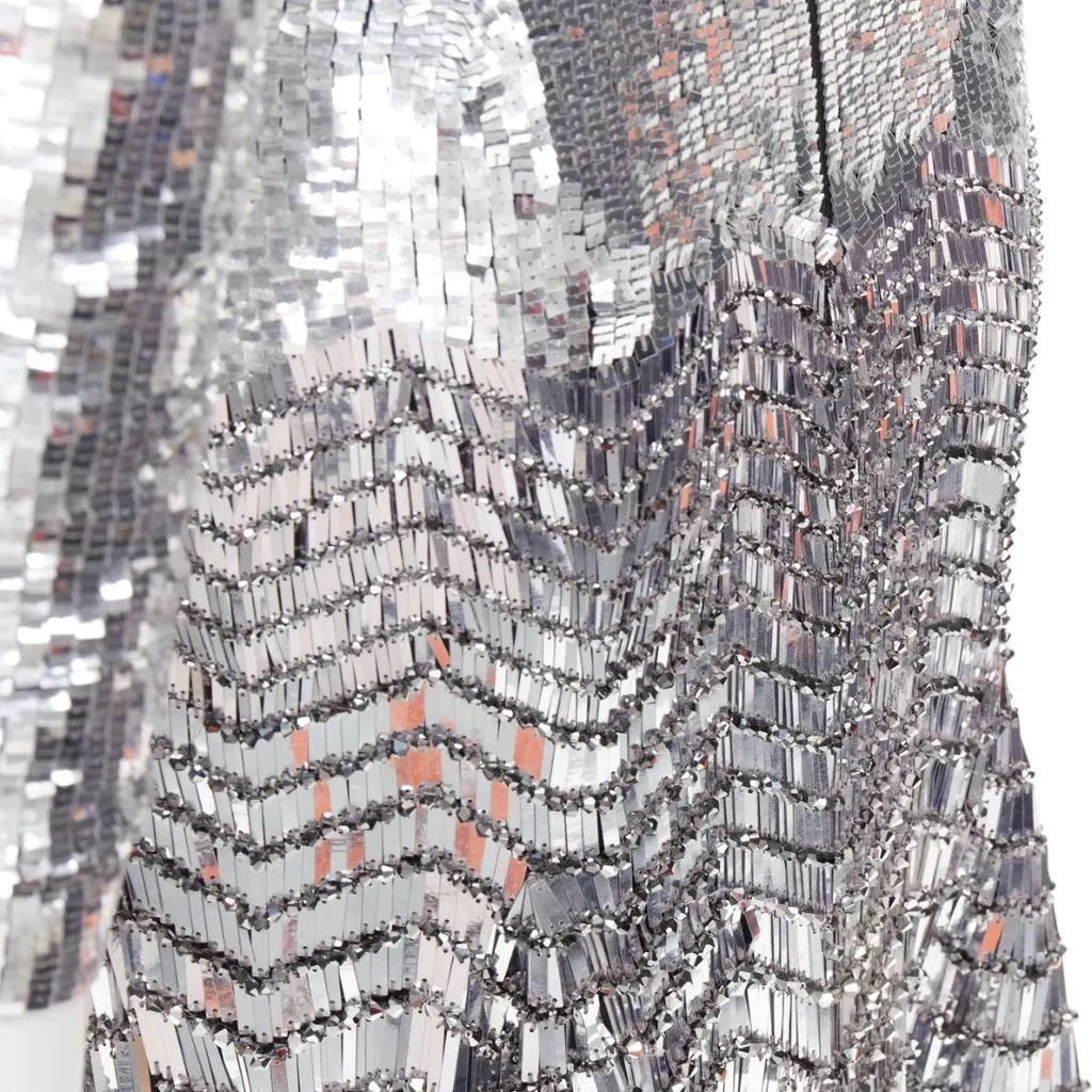 Alexandre Vauthier Silver Dress Silver Fair - Back View
