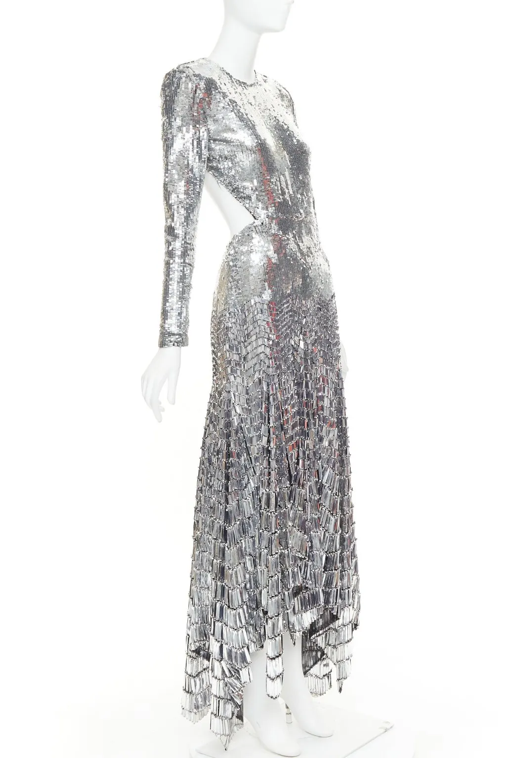 Alexandre Vauthier Silver Dress Silver Fair - Inside View