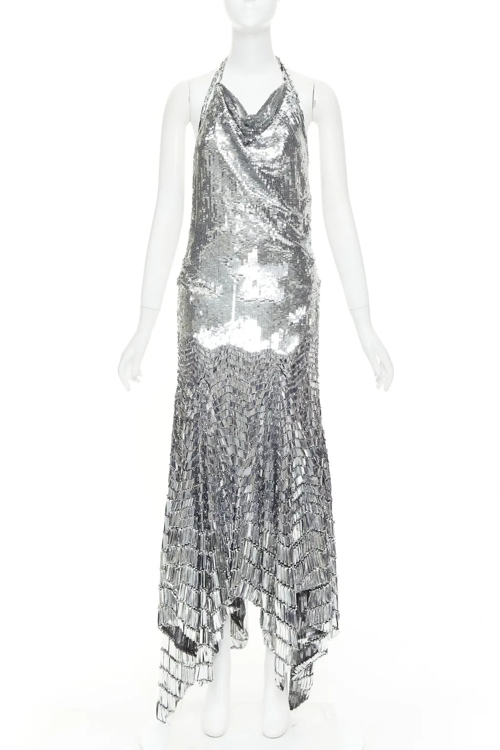Alexandre Vauthier Silver Dress Silver Fair - Front View