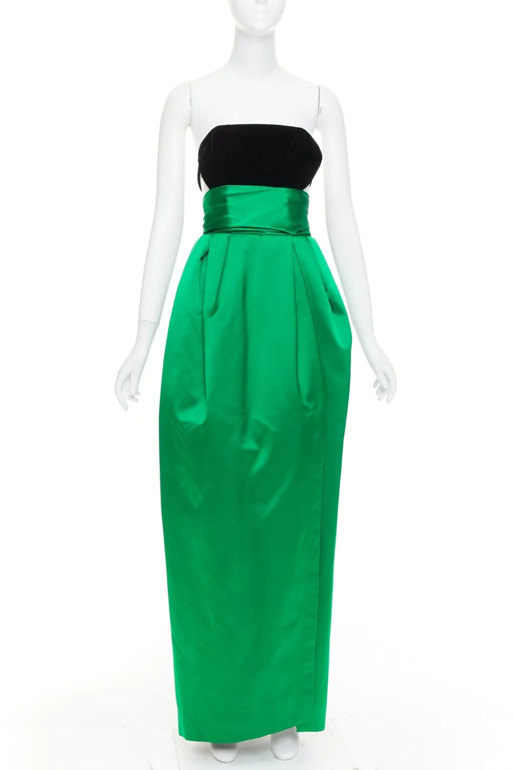 Alexandre Vauthier Green Silk Dress Green Silk Very good - Front View