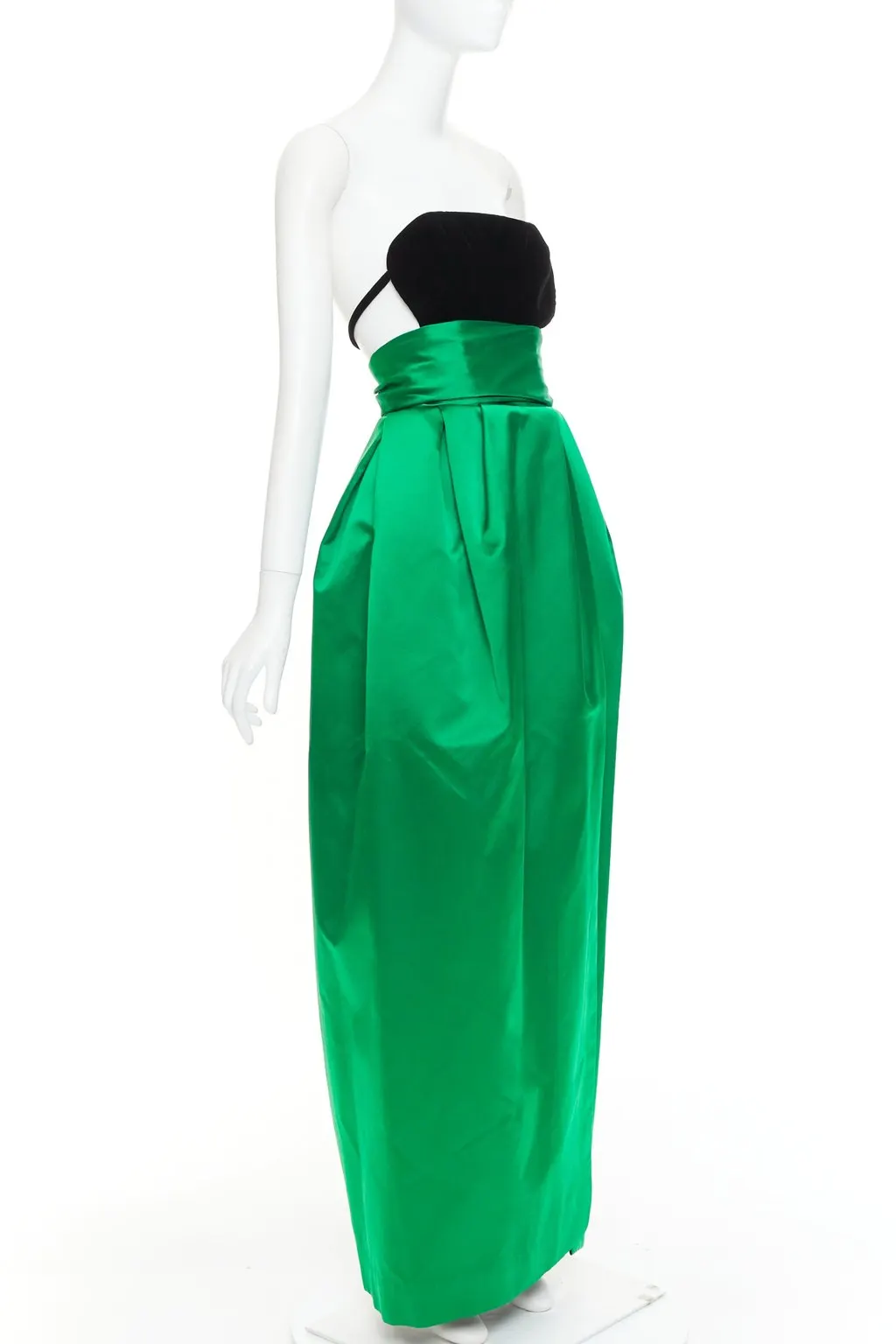 Alexandre Vauthier Green Silk Dress Green Silk Very good - Inside View