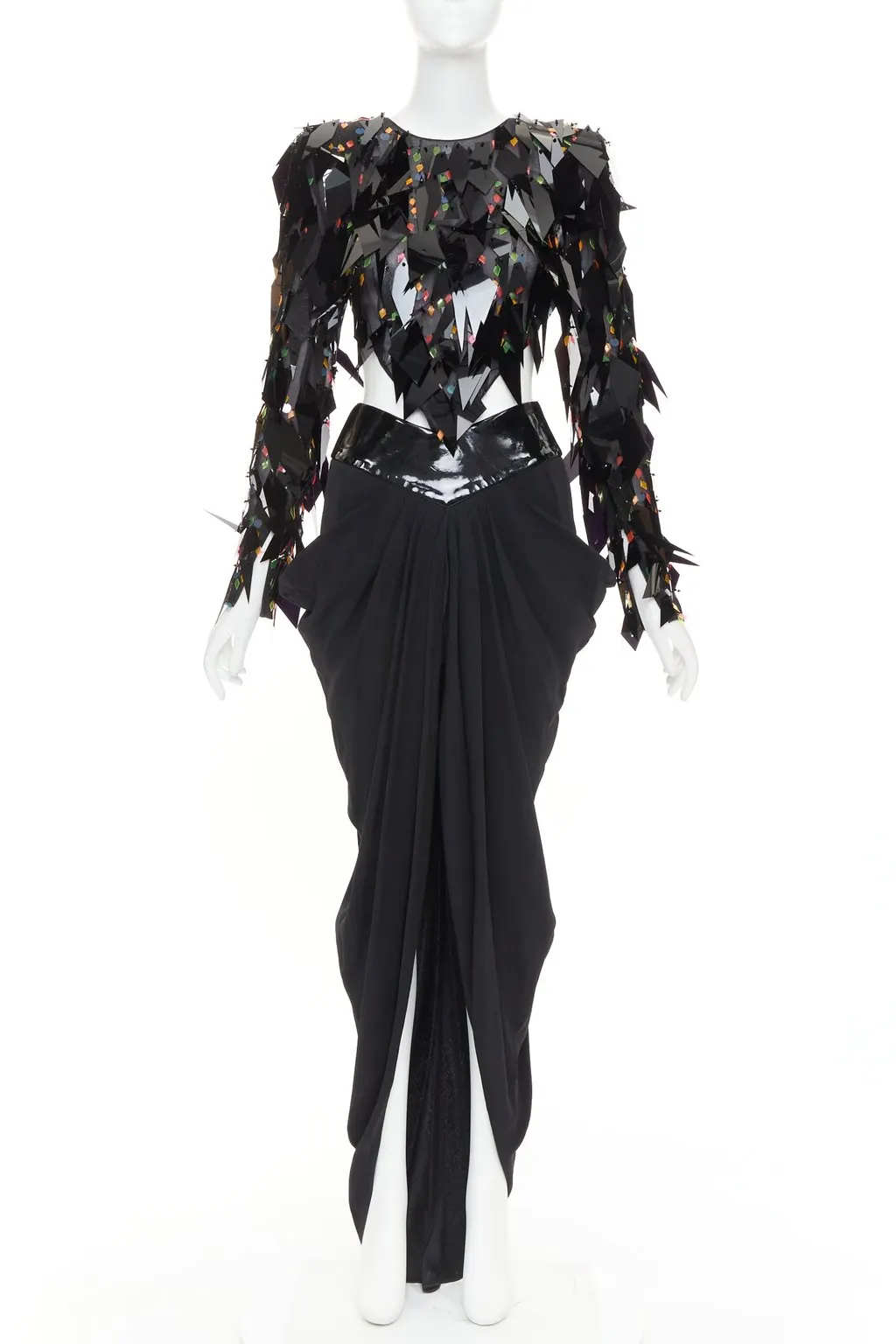 Alexandre Vauthier Black Dress Black Fair - Front View