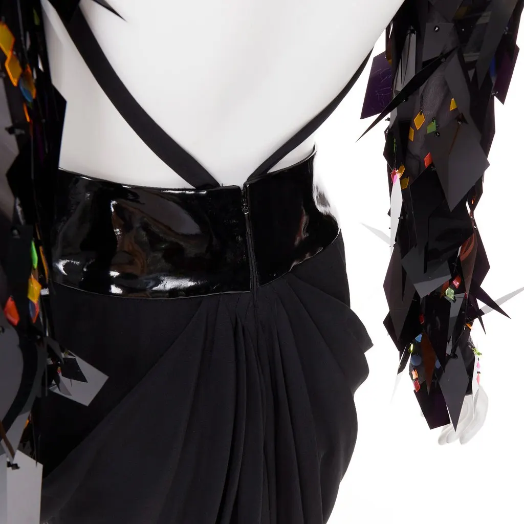 Alexandre Vauthier Black Dress Black Fair - Back View