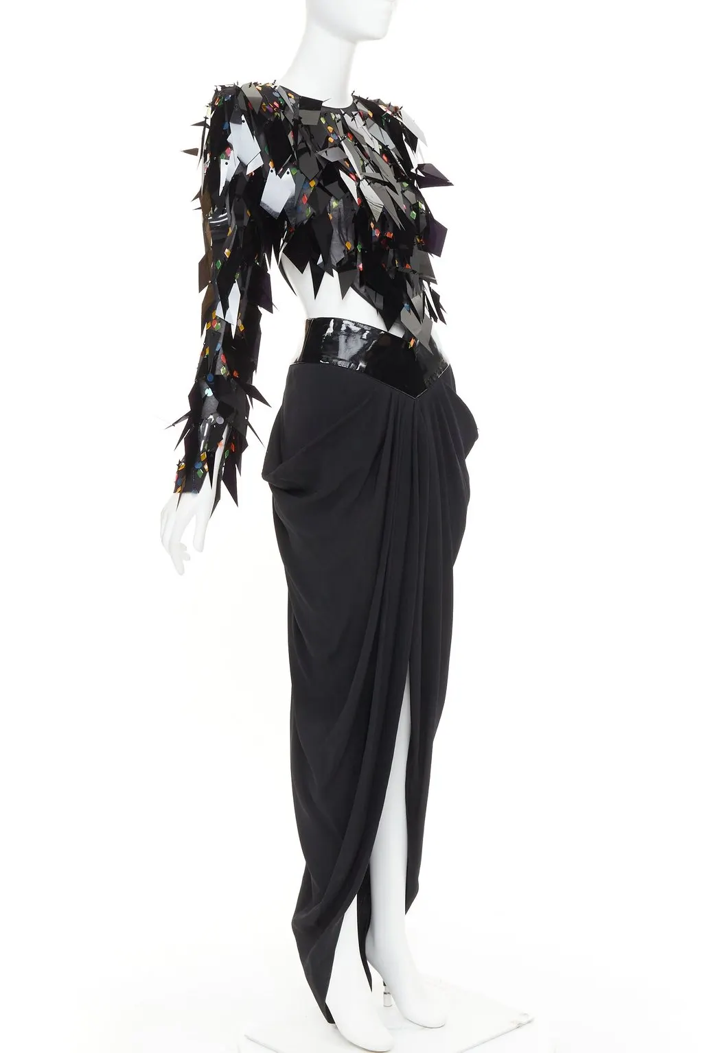 Alexandre Vauthier Black Dress Black Fair - Inside View