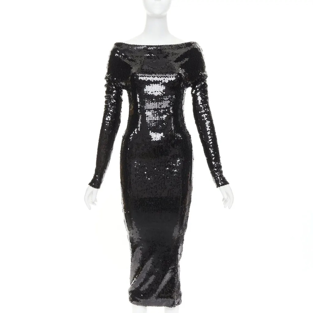 Alexandre Vauthier Black Dress Black Very good - Front View