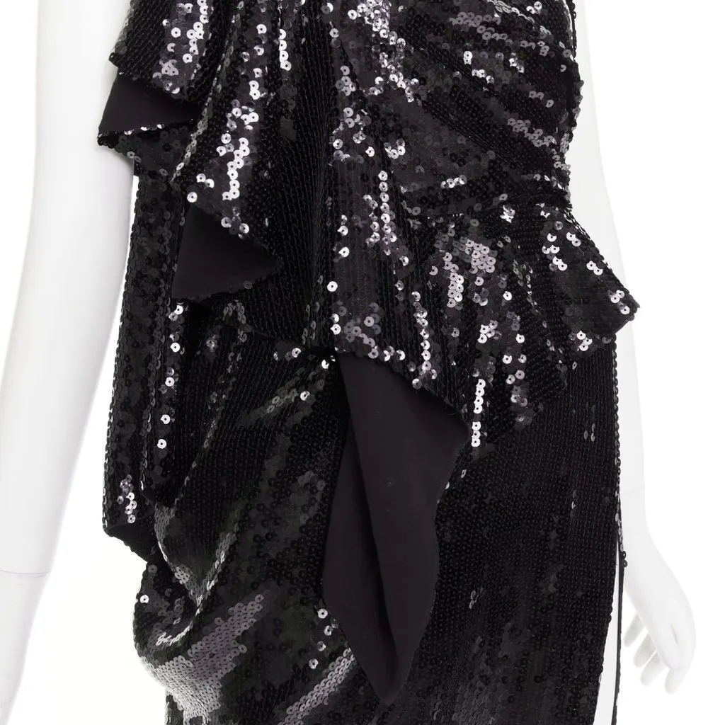 Alexandre Vauthier Black Dress Black Very good - Back View
