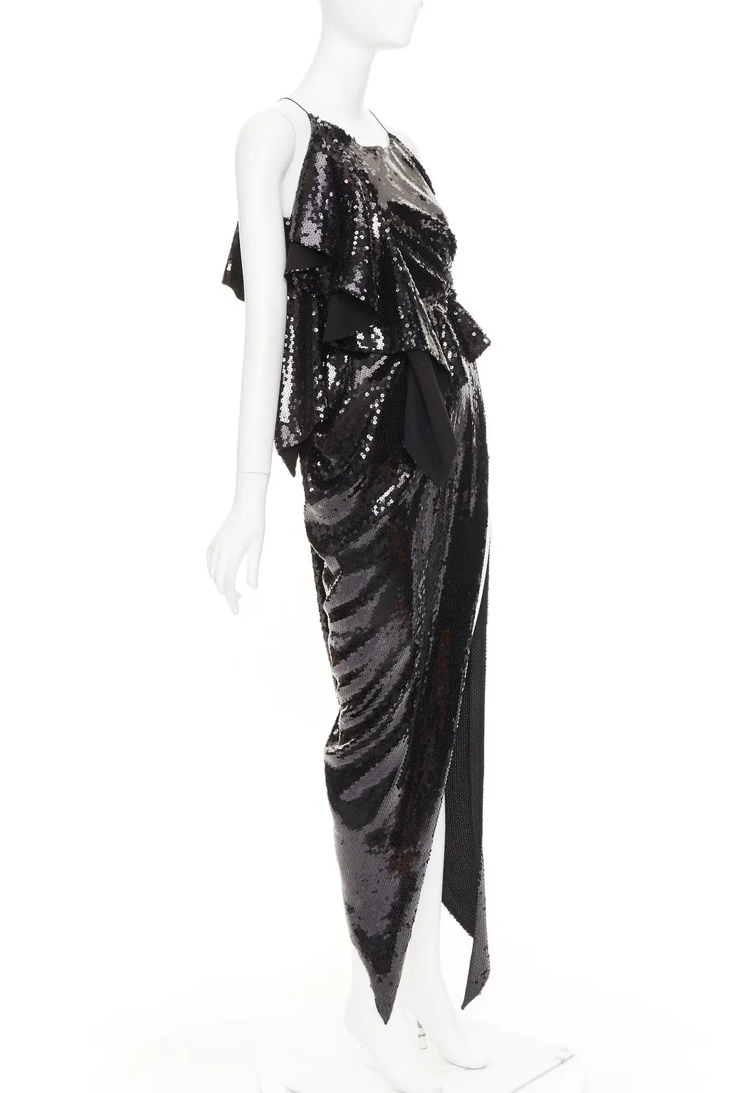 Alexandre Vauthier Black Dress Black Very good - Inside View
