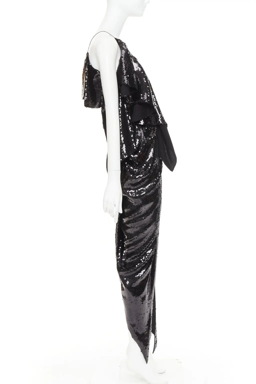 Alexandre Vauthier Black Dress Black Very good - Model View
