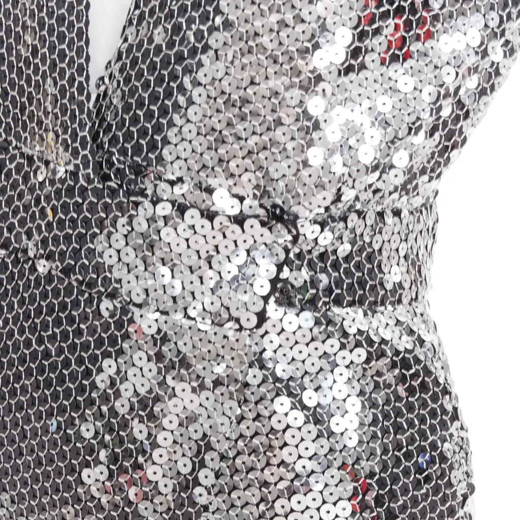 Alexandre Vauthier Silver Dress Silver Very good - Back View