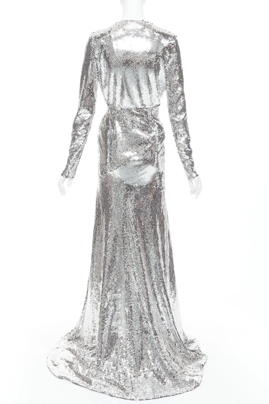 Alexandre Vauthier Silver Dress Silver Very good - Box View