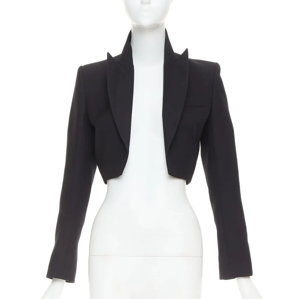 Alexandre Vauthier Black Polyester Jacket Black Polyester Very good - Front View