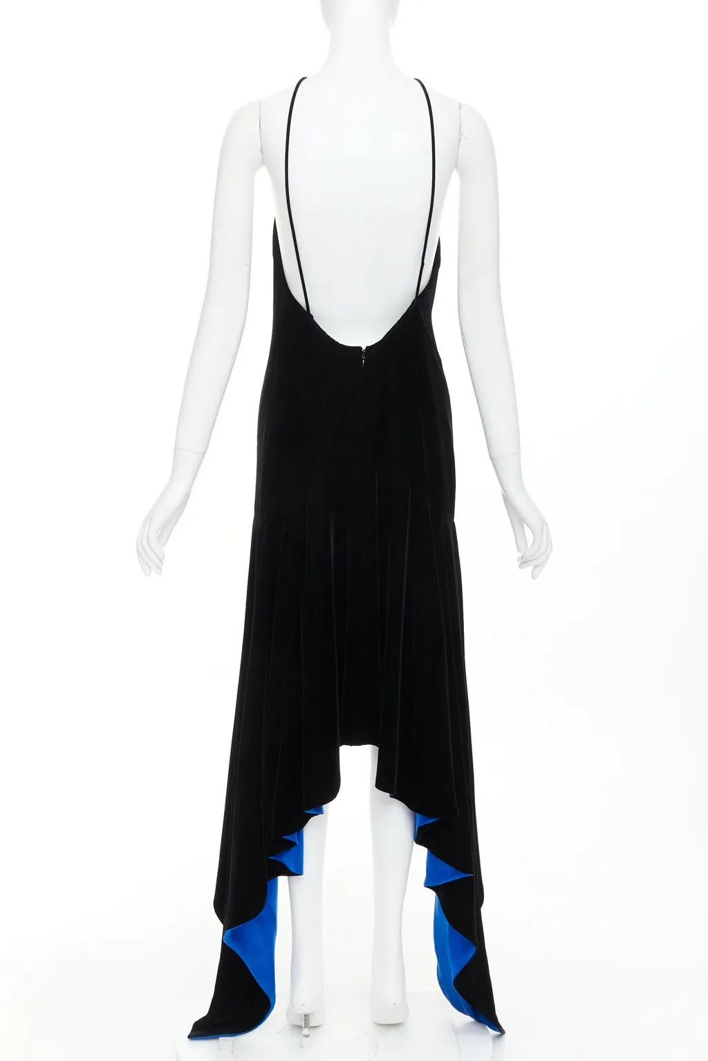 Alexandre Vauthier Black Velvet Dress Black Velvet Very good - Model View