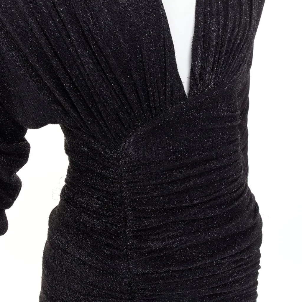 Alexandre Vauthier Black Polyester Dress Black Polyester Good - Back View