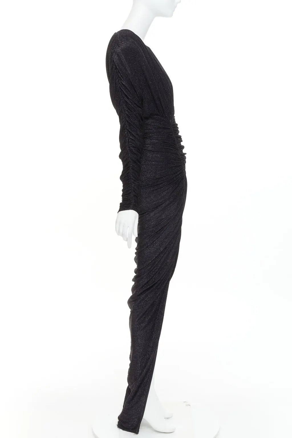 Alexandre Vauthier Black Polyester Dress Black Polyester Good - Model View
