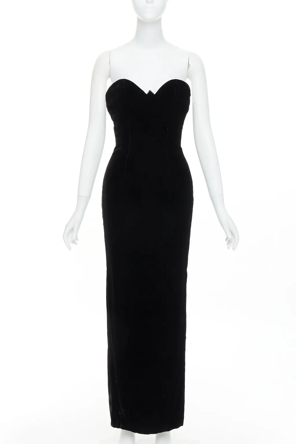 Alexandre Vauthier Black Velvet Dress Black Velvet Very good - Front View