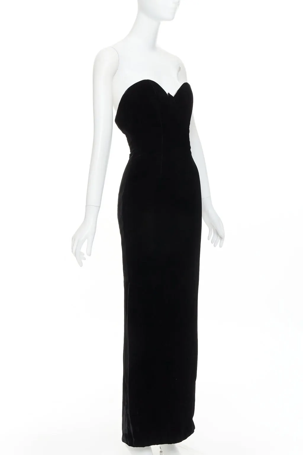 Alexandre Vauthier Black Velvet Dress Black Velvet Very good - Inside View
