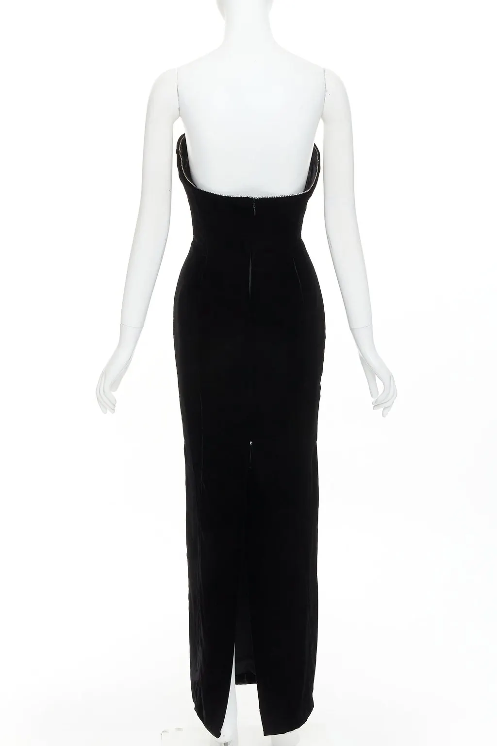 Alexandre Vauthier Black Velvet Dress Black Velvet Very good - Box View