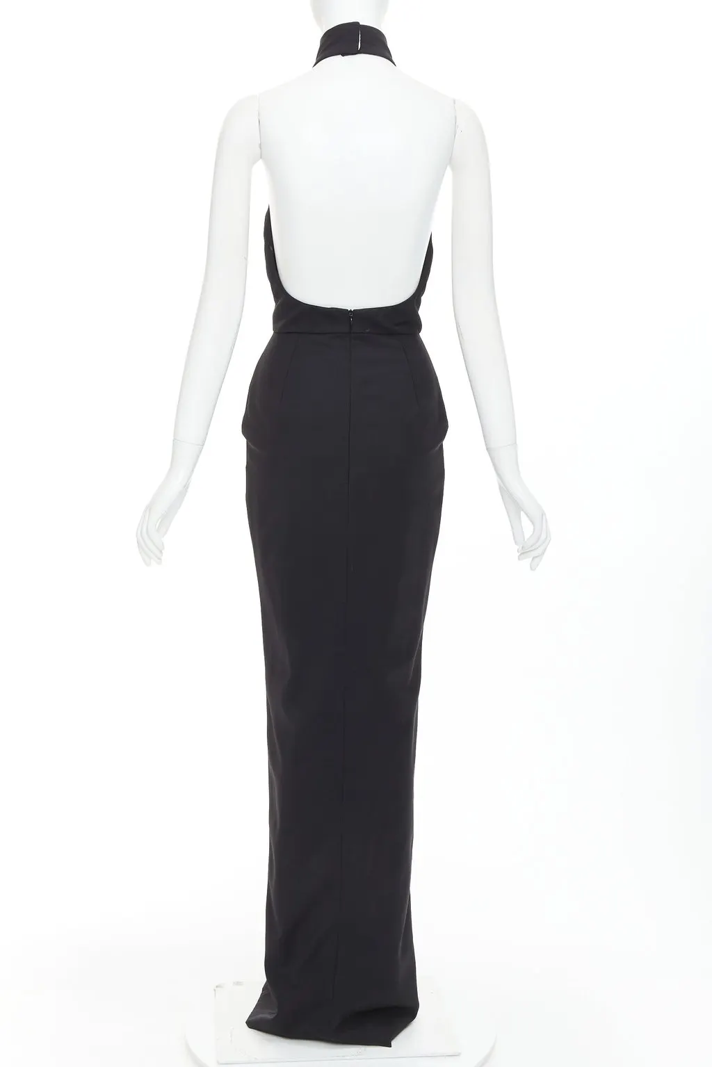 Alexandre Vauthier Black Wool Dress Black Wool Good - Box View
