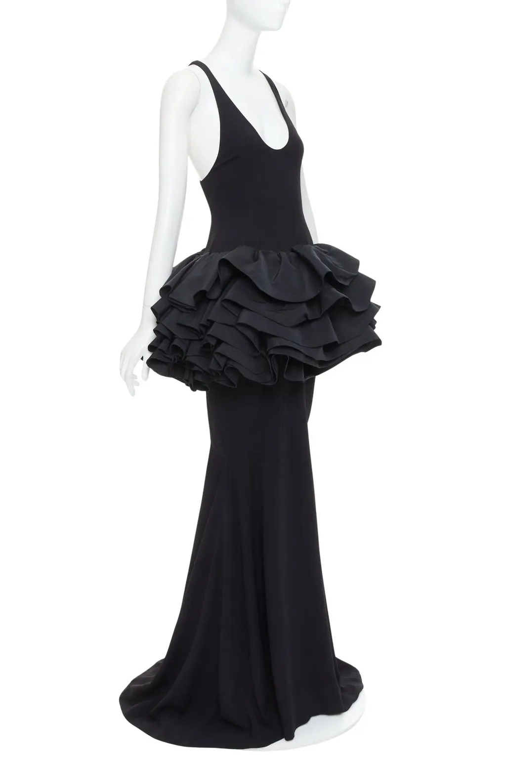 Alexandre Vauthier Black Viscose Dress Black Viscose Very good - Front View