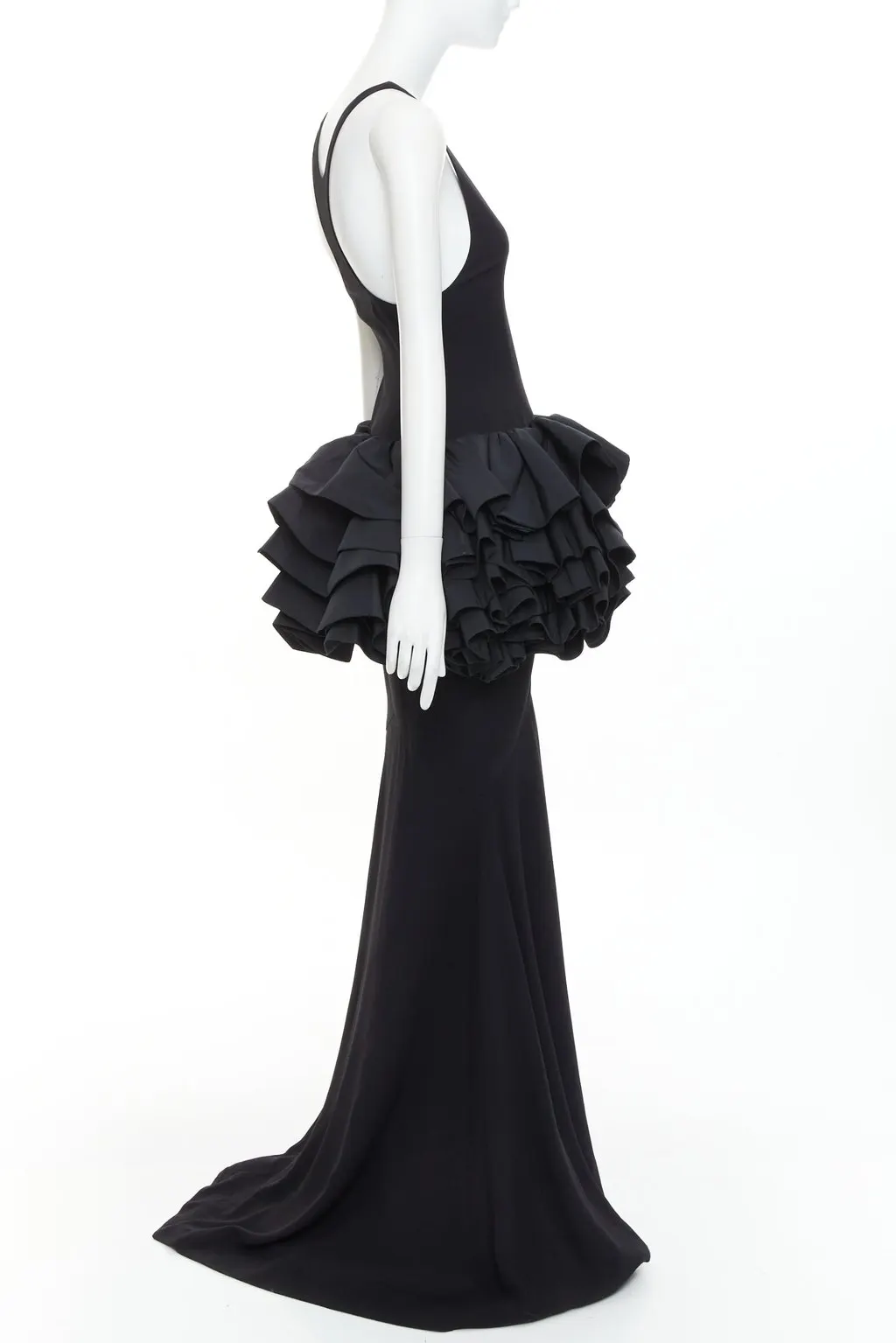 Alexandre Vauthier Black Viscose Dress Black Viscose Very good - Model View