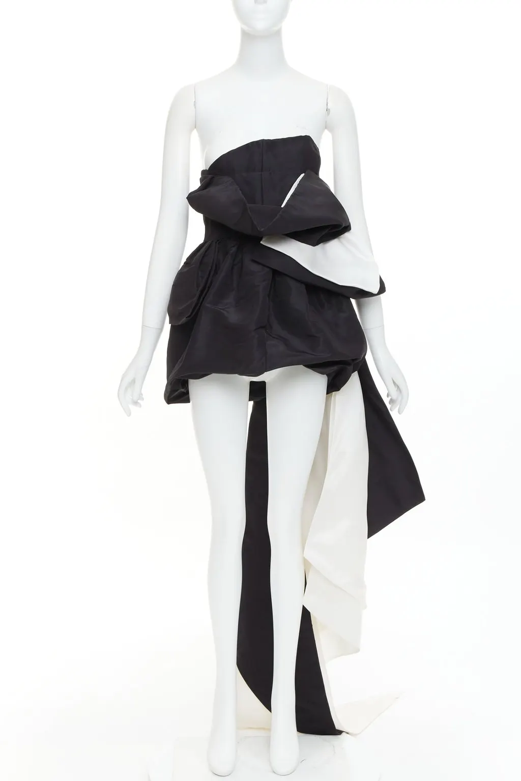 Alexandre Vauthier Black Silk Dress Black Silk Fair - Front View