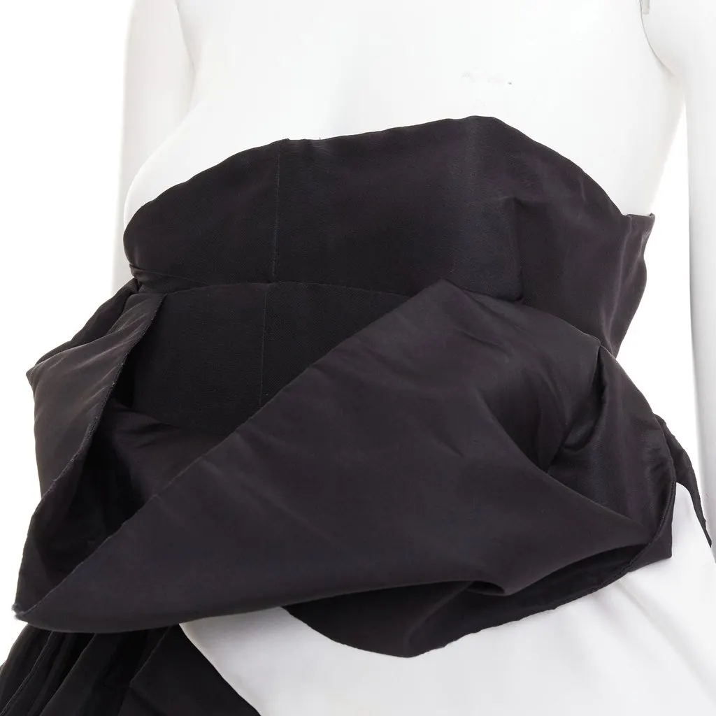 Alexandre Vauthier Black Silk Dress Black Silk Fair - Back View