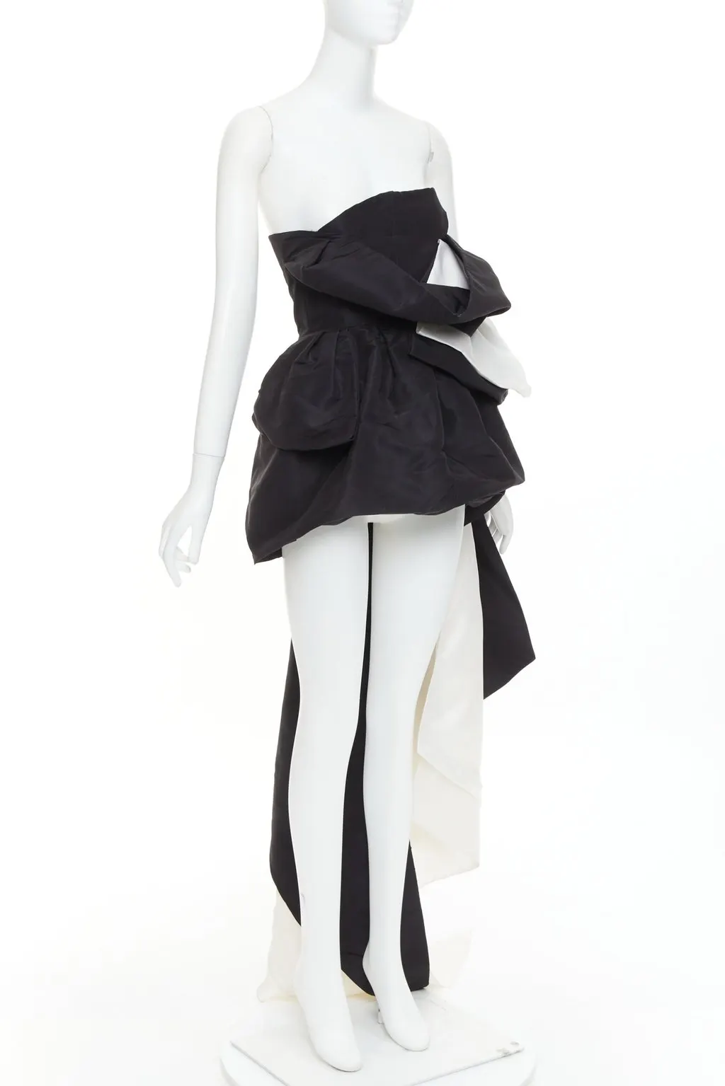 Alexandre Vauthier Black Silk Dress Black Silk Fair - Inside View