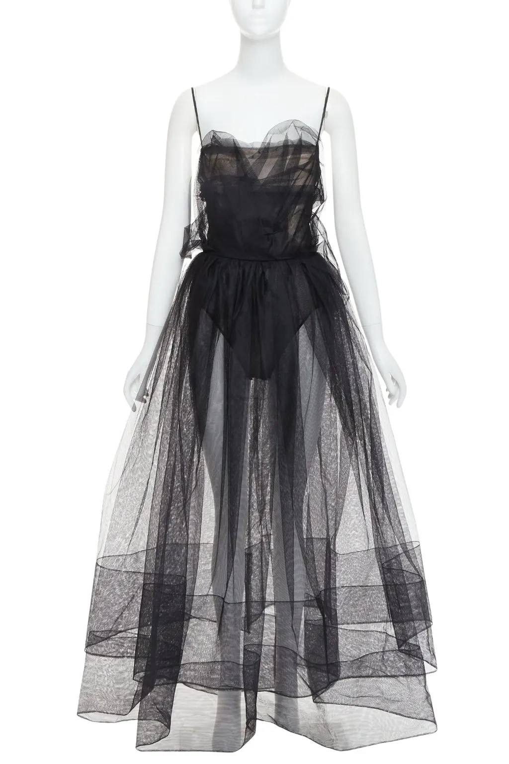 Alexandre Vauthier Black Polyester Dress Black Polyester Very good - Front View
