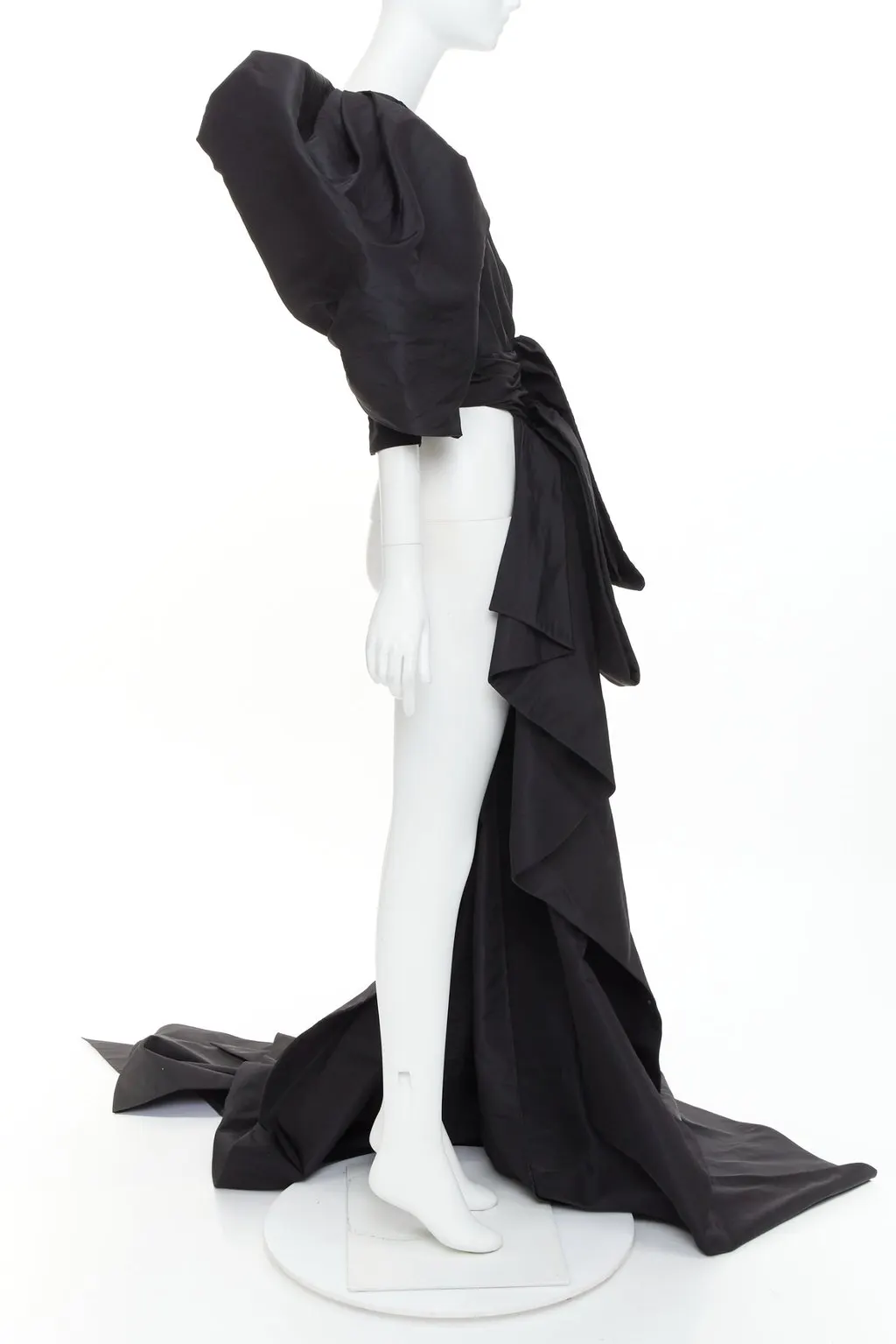 Alexandre Vauthier Black Silk Top Black Silk Very good - Model View