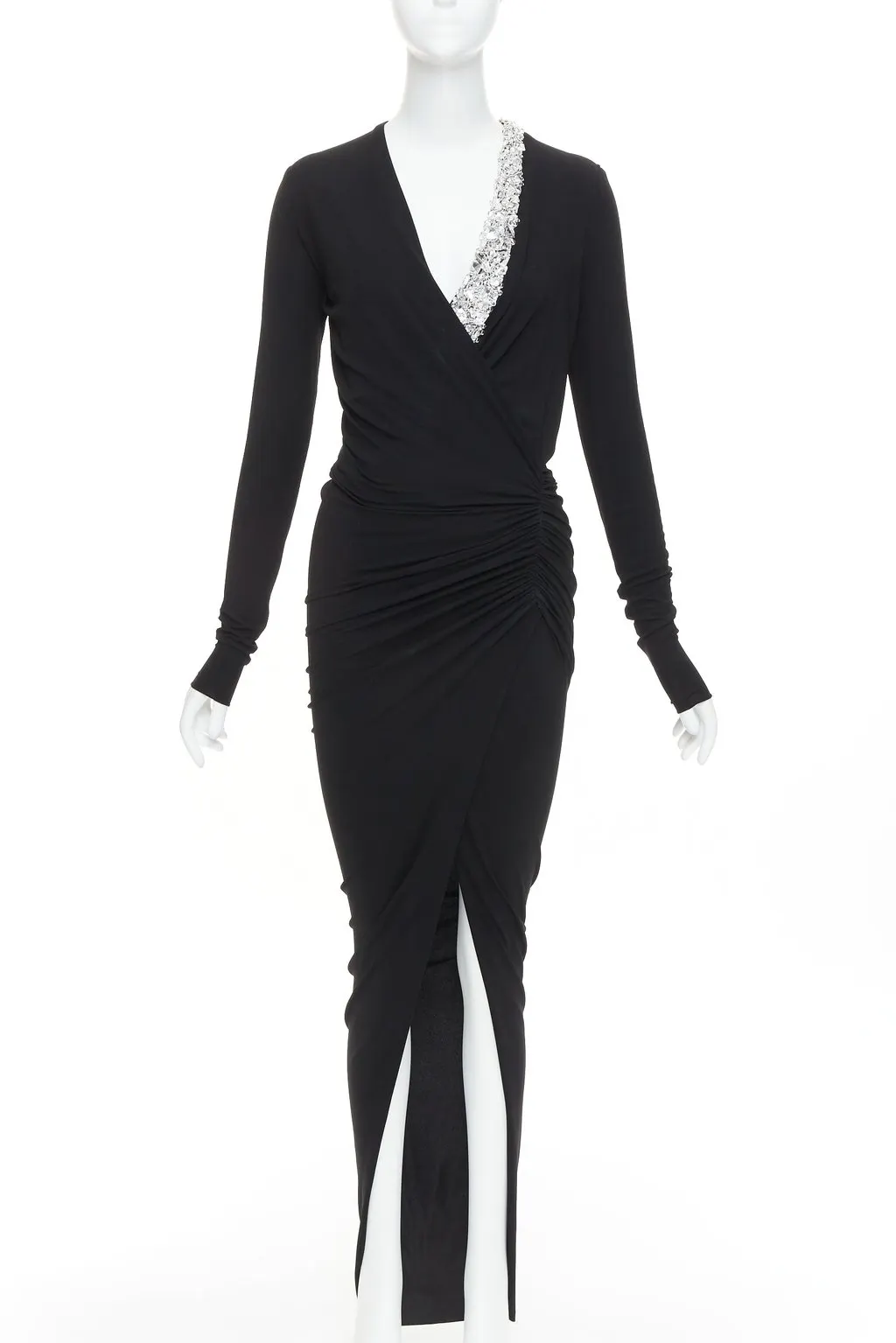 Alexandre Vauthier Black Viscose Dress Black Viscose Very good - Front View