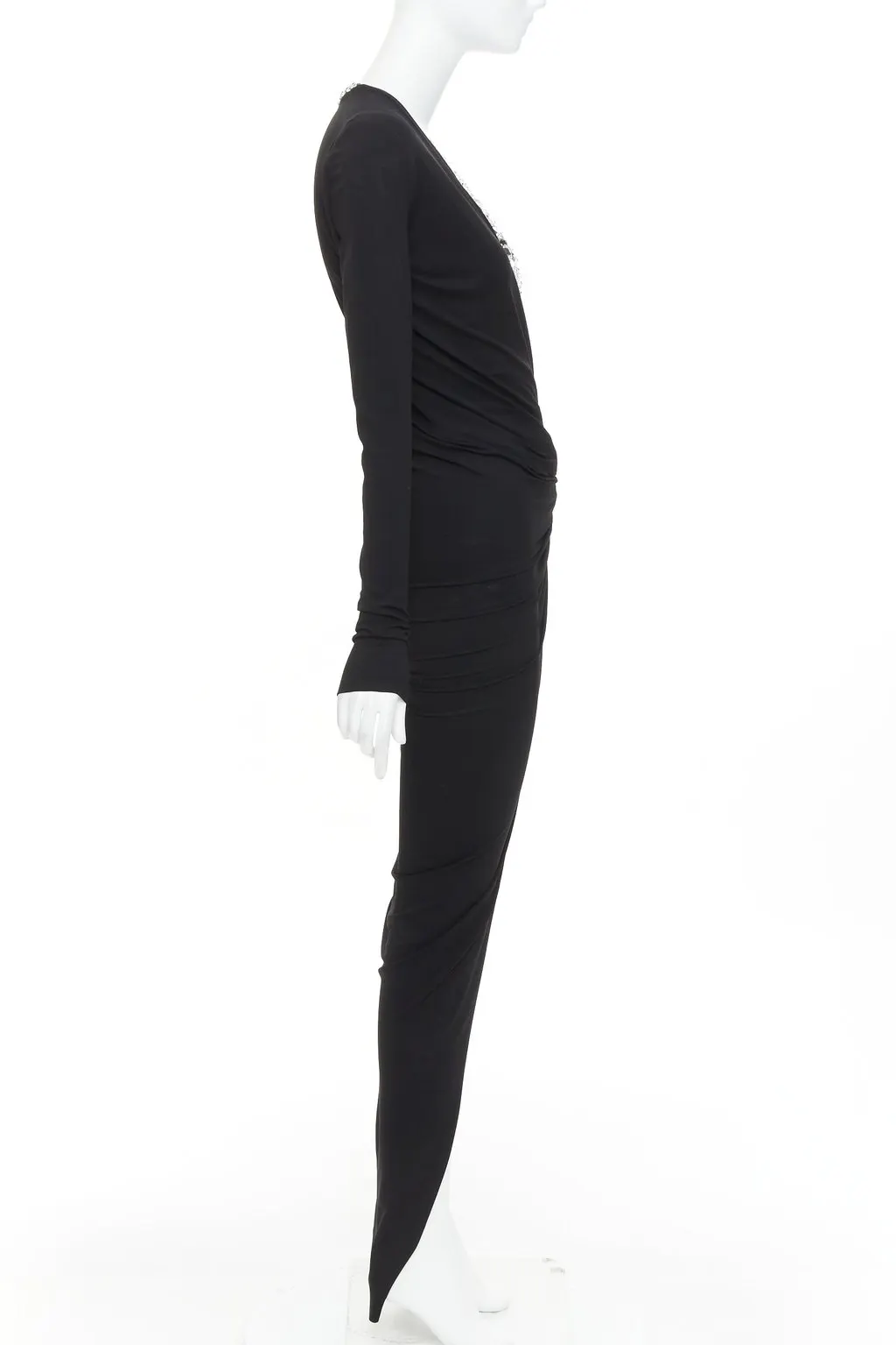 Alexandre Vauthier Black Viscose Dress Black Viscose Very good - Model View